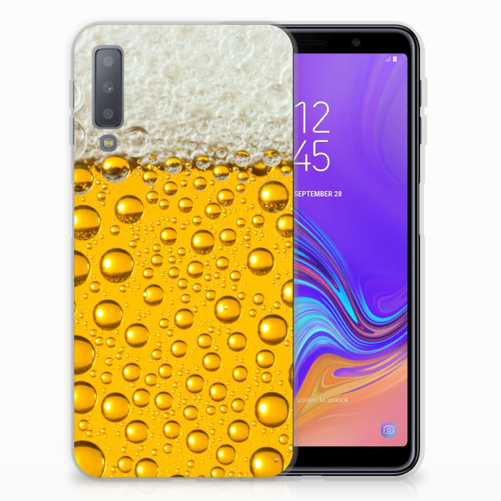 Samsung Galaxy A7 (2018) Siliconen Case Bier