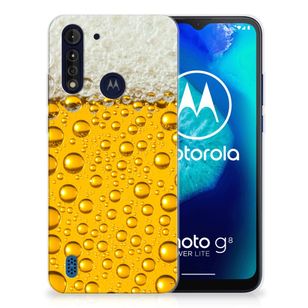 Motorola Moto G8 Power Lite Siliconen Case Bier