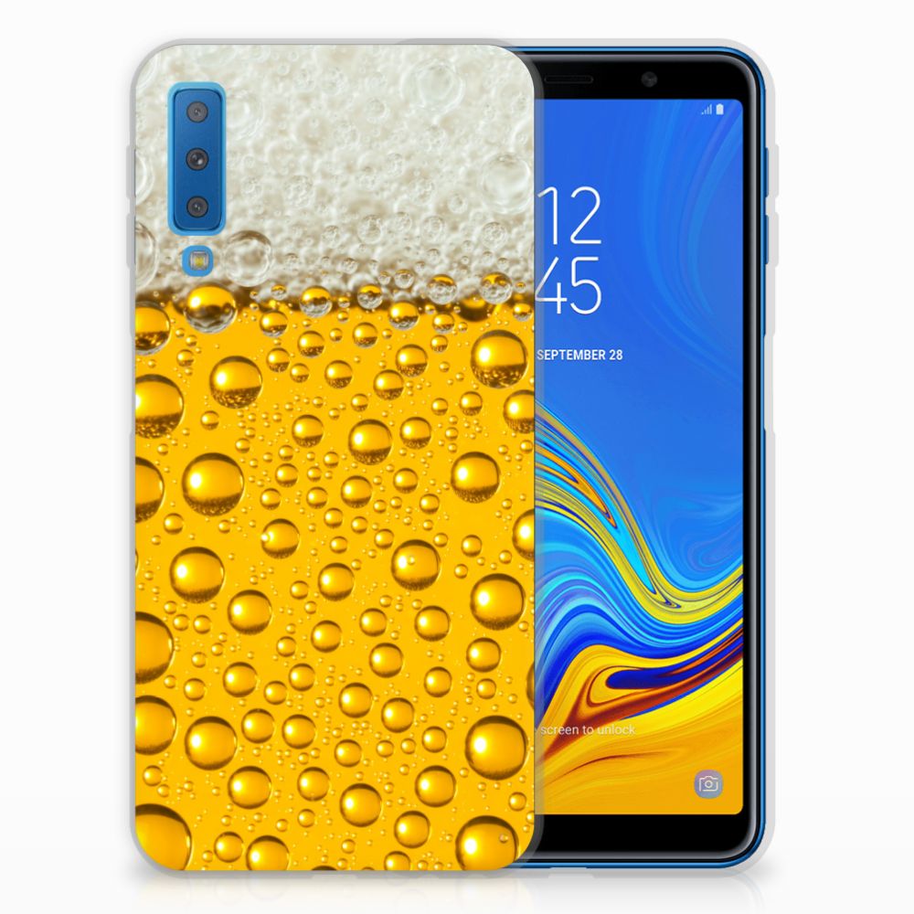 Samsung Galaxy A7 (2018) Siliconen Case Bier