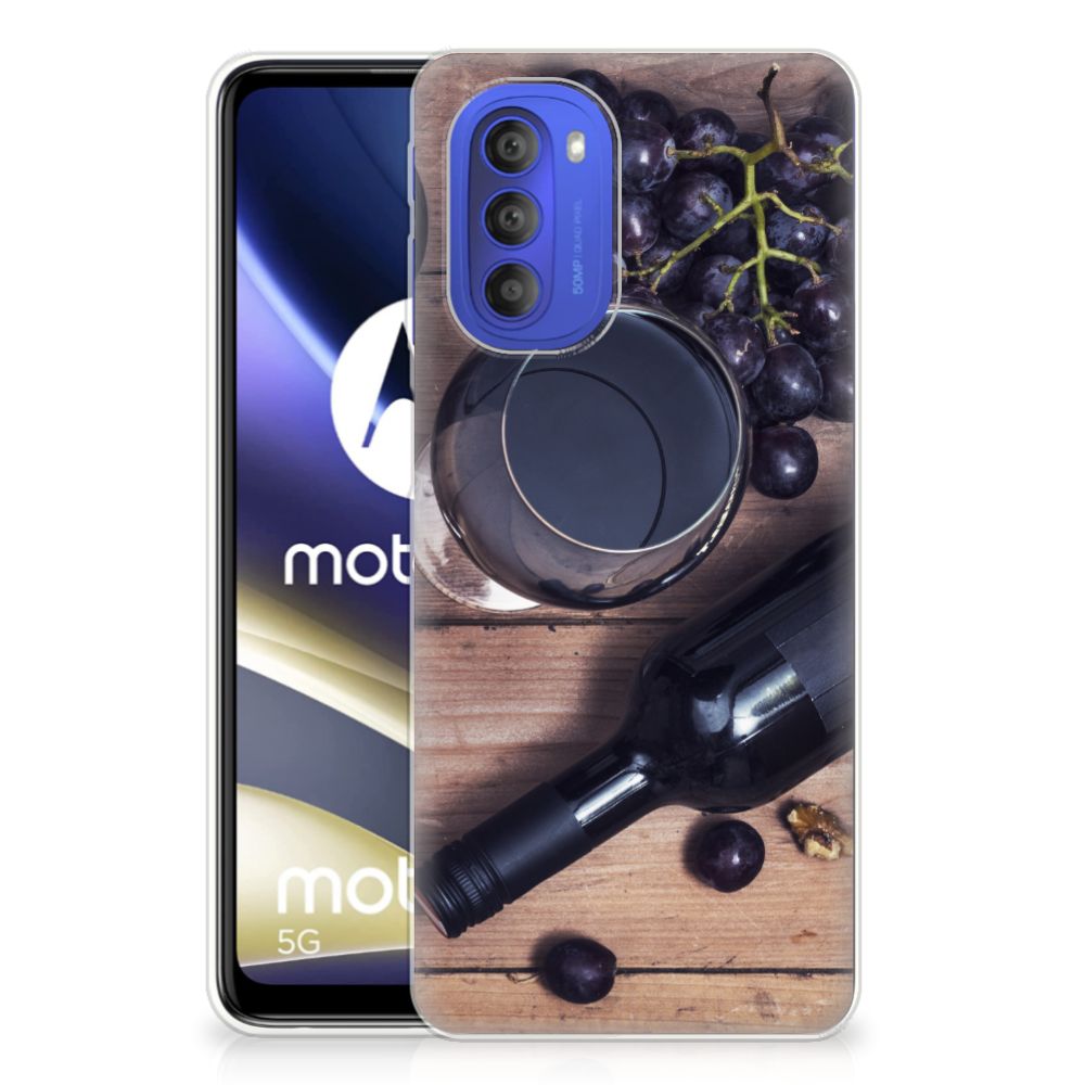 Motorola Moto G51 5G Siliconen Case Wijn