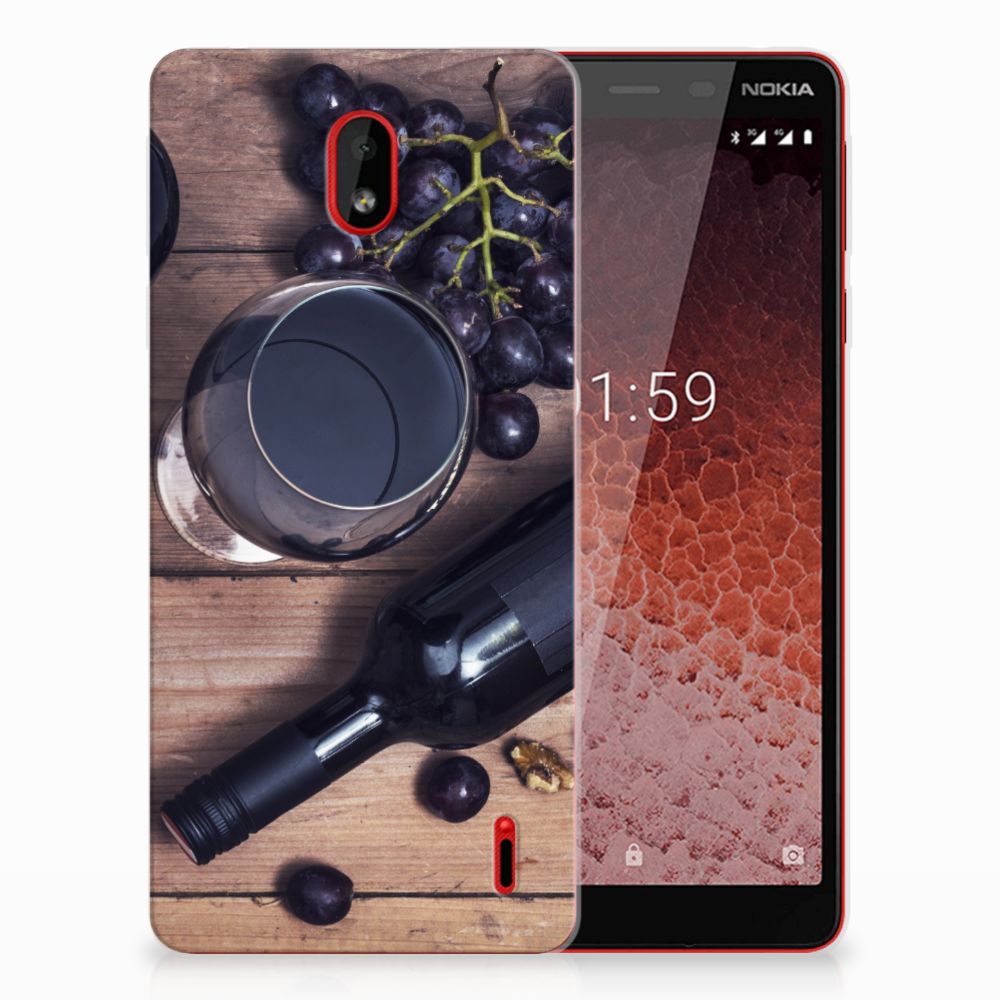 Nokia 1 Plus Siliconen Case Wijn