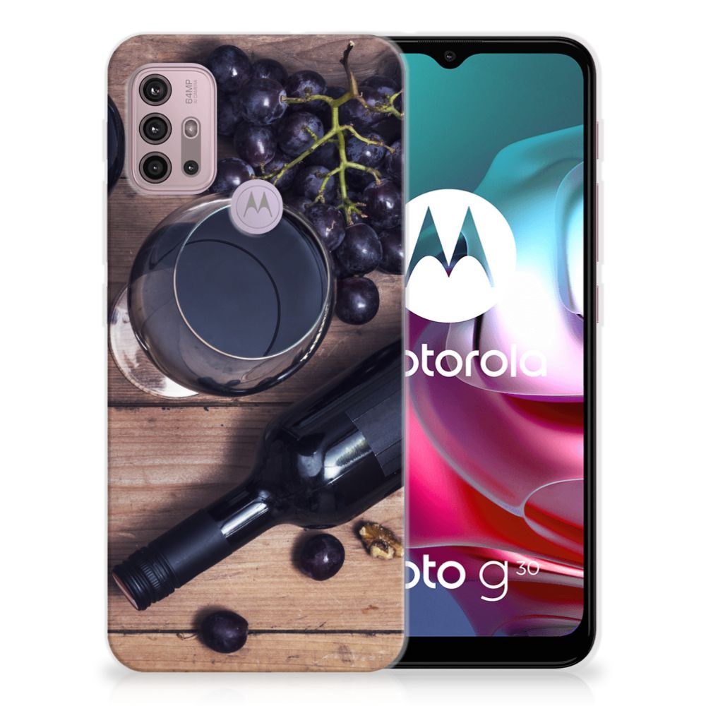 Motorola Moto G30 | G10 Siliconen Case Wijn