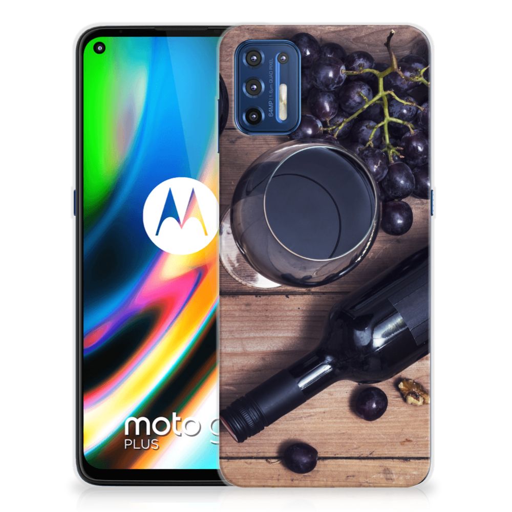 Motorola Moto G9 Plus Siliconen Case Wijn