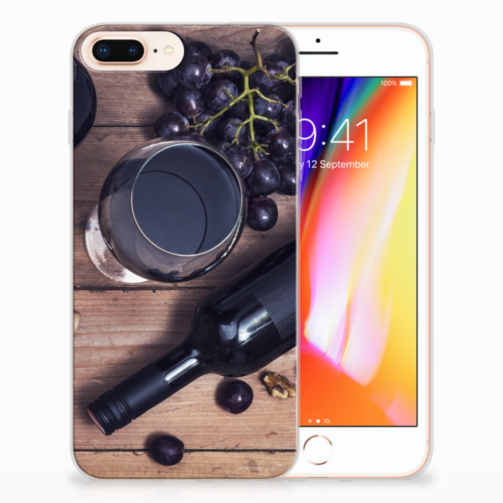 Apple iPhone 7 Plus | 8 Plus Siliconen Case Wijn