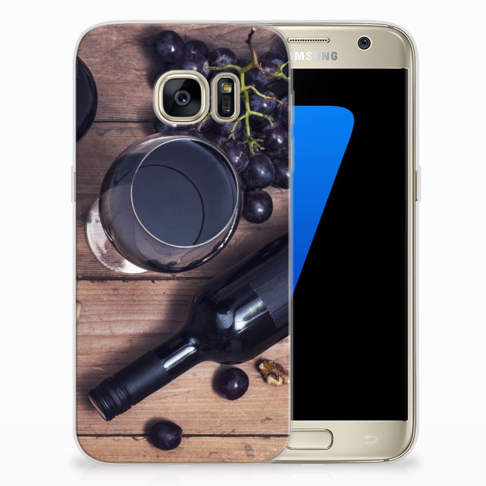 Samsung Galaxy S7 Siliconen Case Wijn