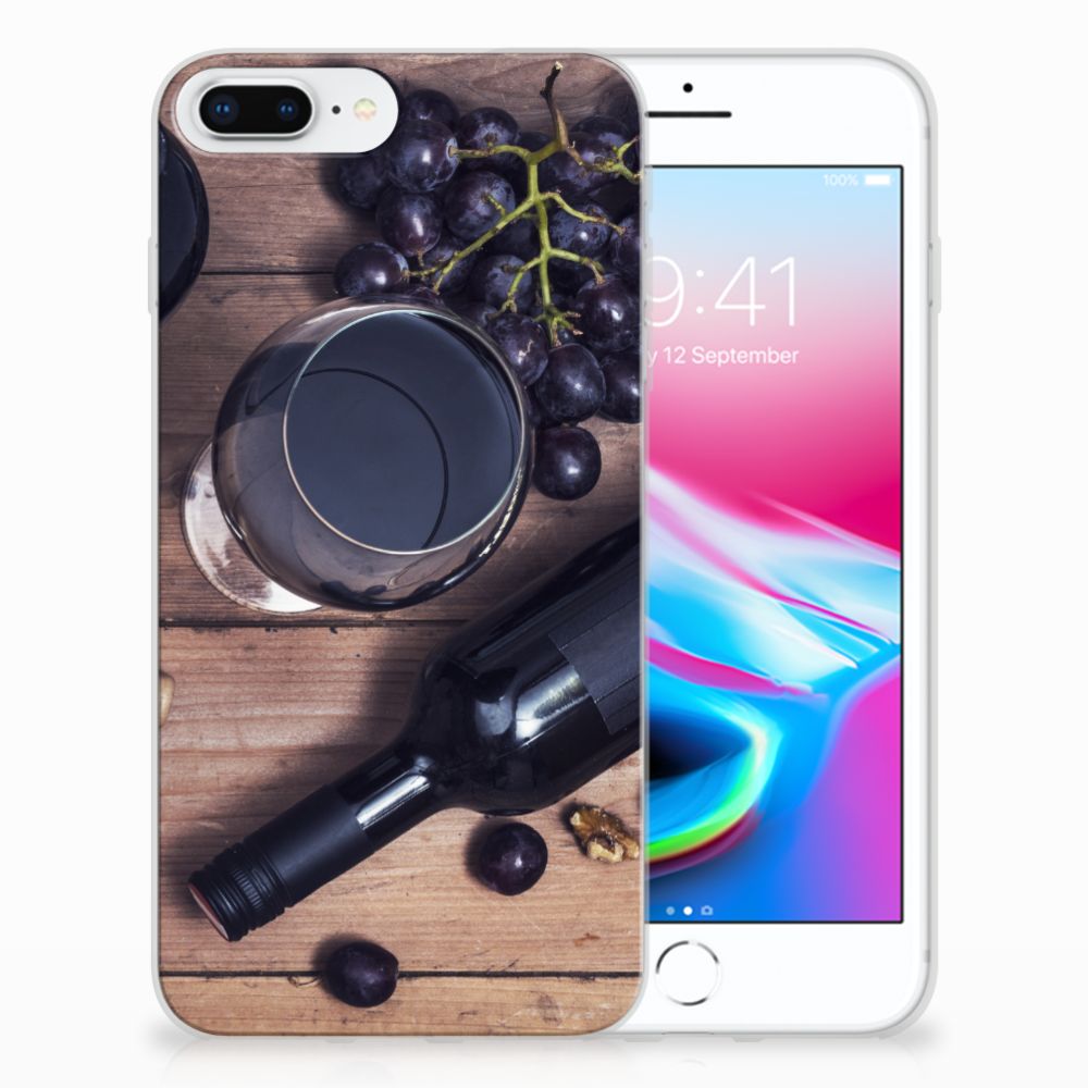 Apple iPhone 7 Plus | 8 Plus Siliconen Case Wijn