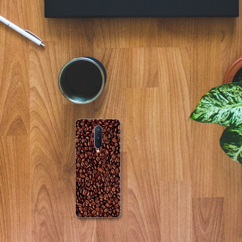 OnePlus 8 Siliconen Case Koffiebonen