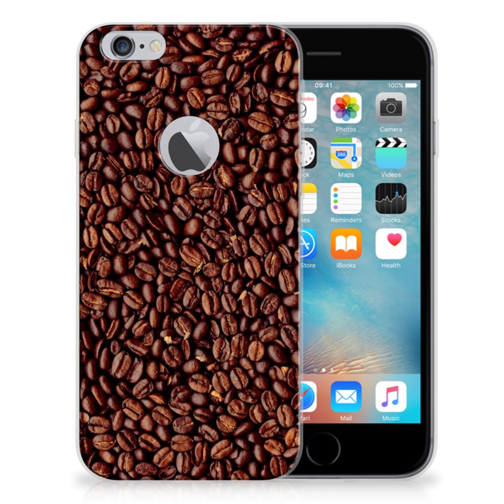 Apple iPhone 6 Plus | 6s Plus Siliconen Case Koffiebonen