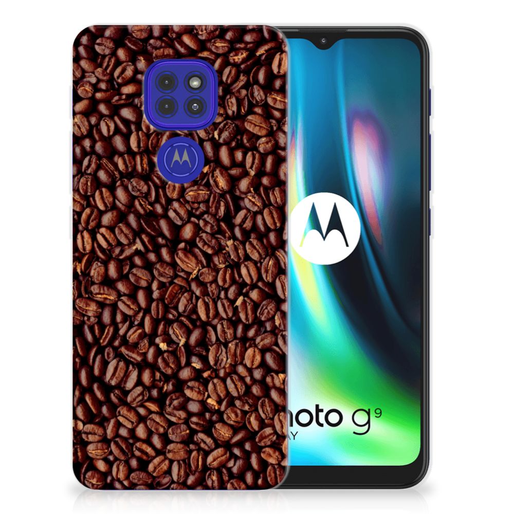Motorola Moto G9 Play | E7 Plus Siliconen Case Koffiebonen