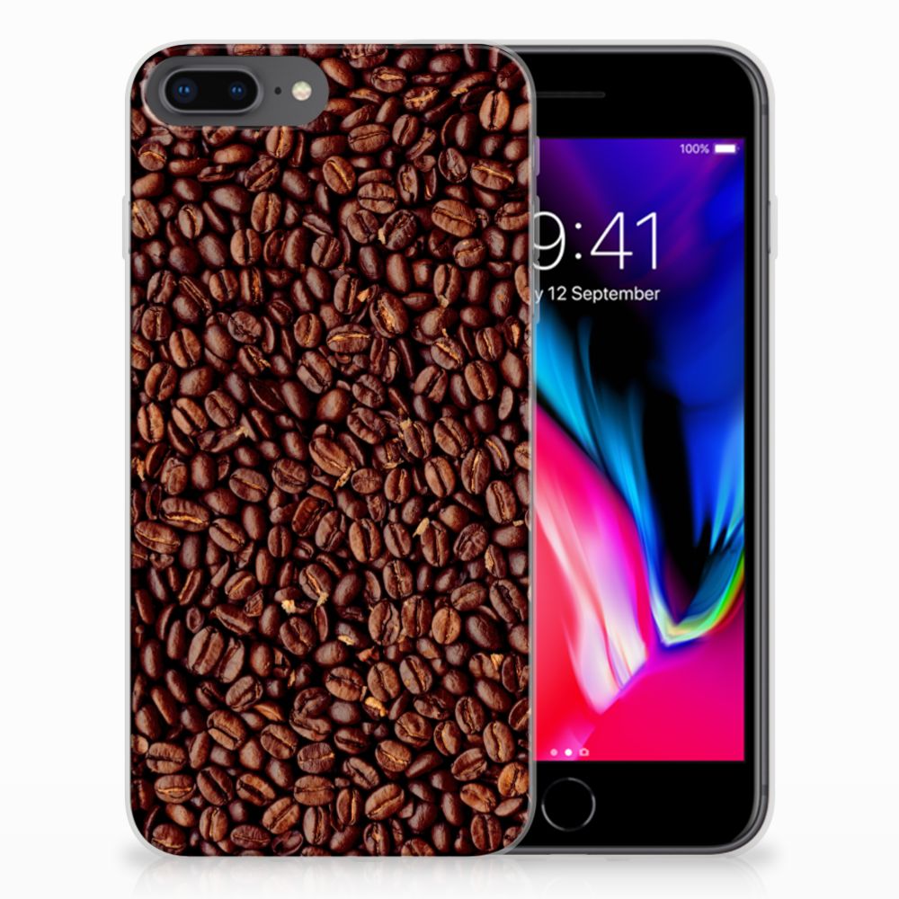 Apple iPhone 7 Plus | 8 Plus Siliconen Case Koffiebonen