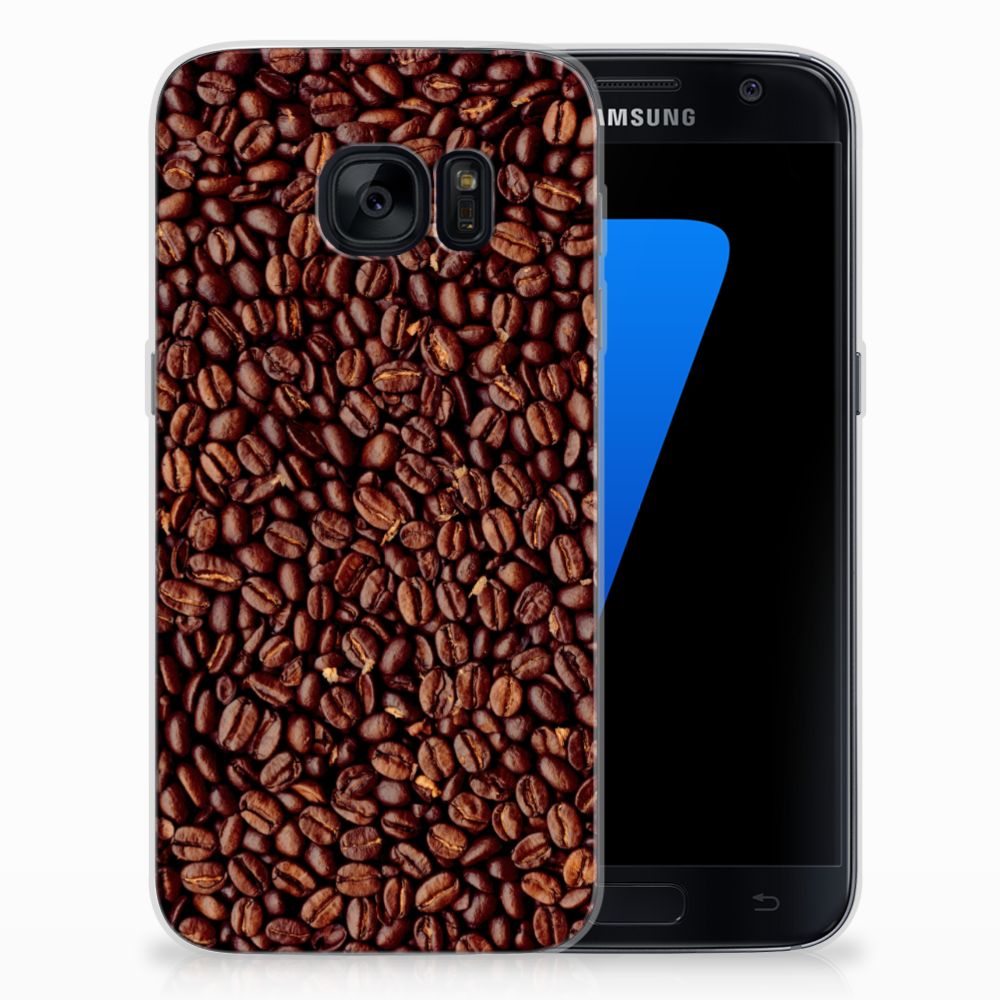 Samsung Galaxy S7 Siliconen Case Koffiebonen