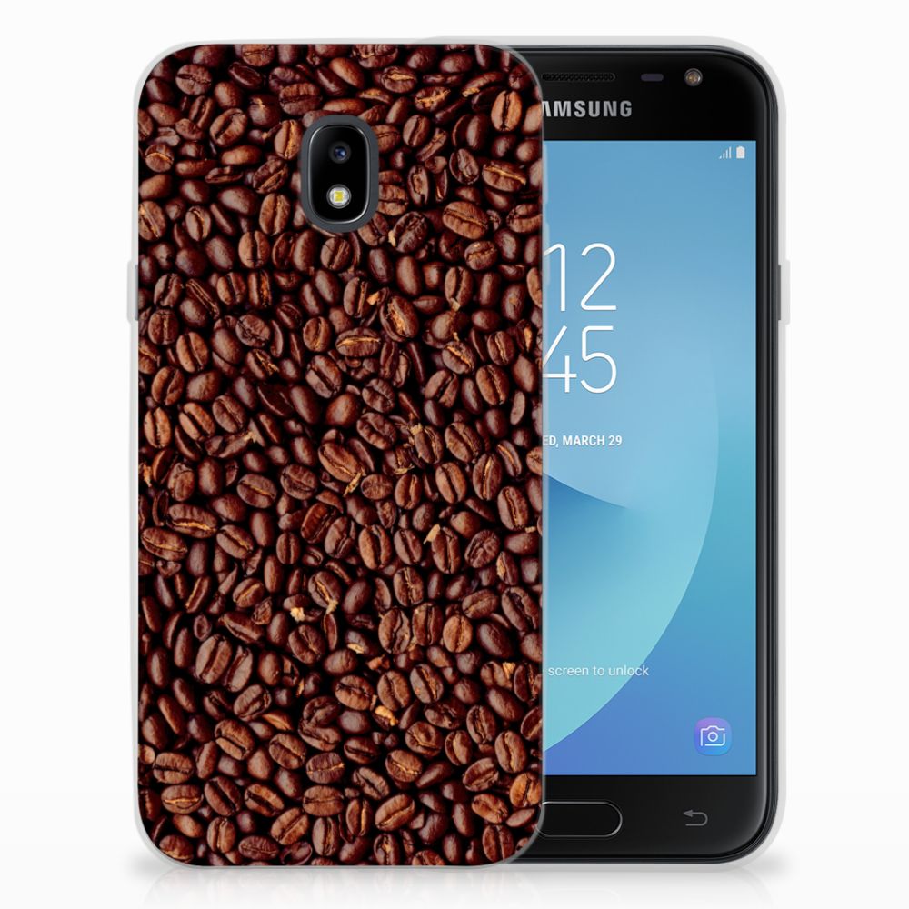Samsung Galaxy J3 2017 Siliconen Case Koffiebonen