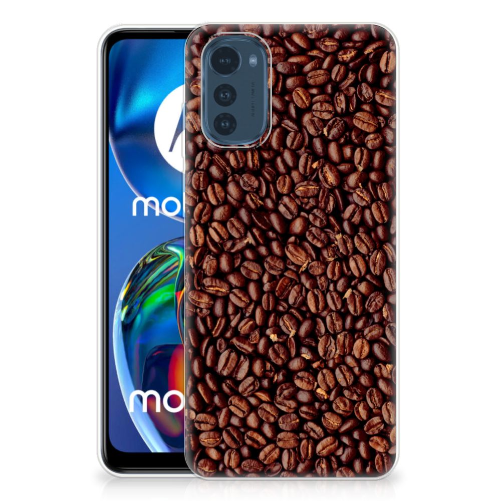 Motorola Moto E32/E32s Siliconen Case Koffiebonen