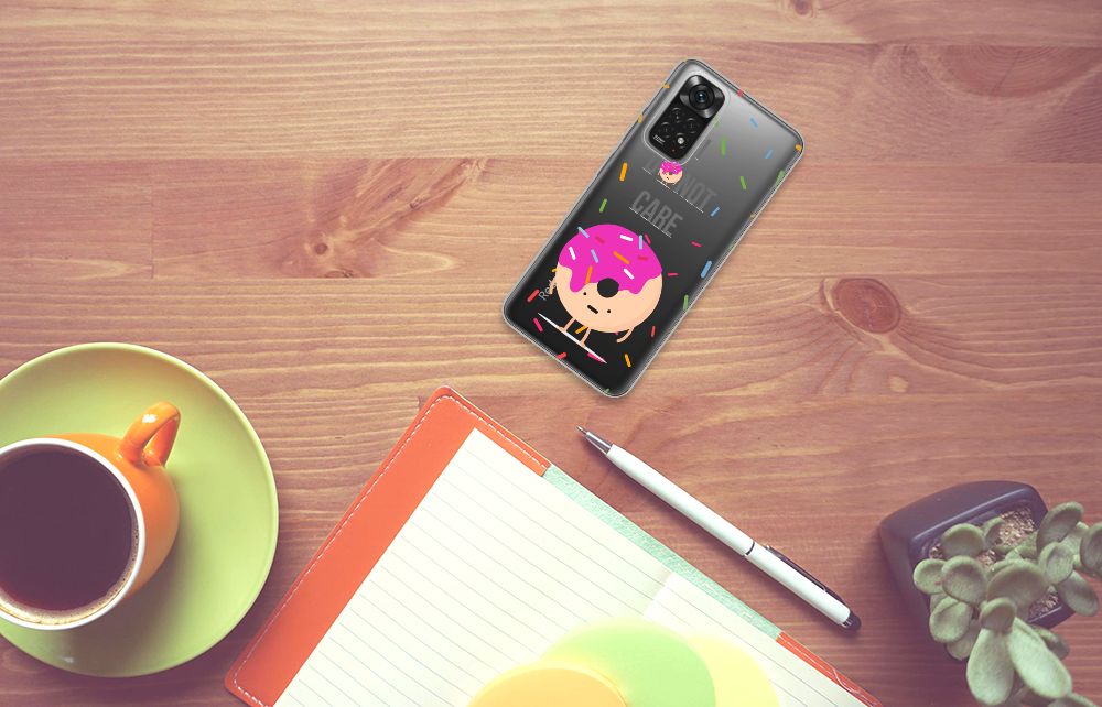 Xiaomi Redmi 10 | Redmi Note 11 4G Siliconen Case Donut Roze