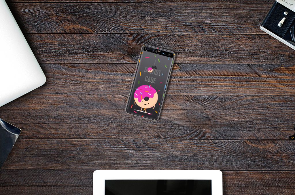Huawei P10 Siliconen Case Donut Roze