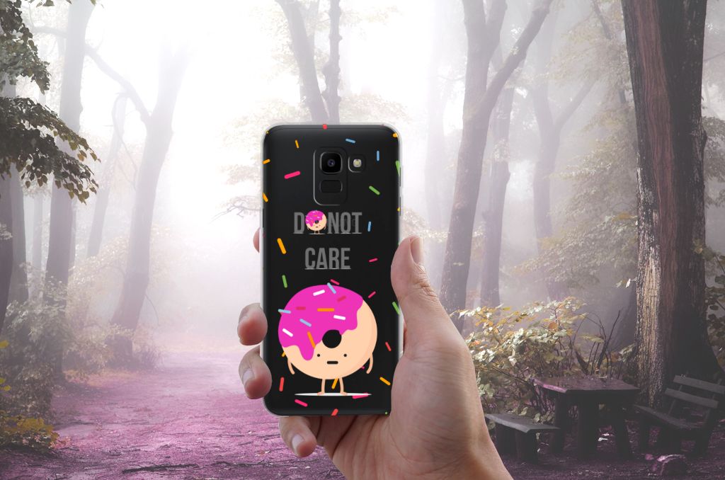Samsung Galaxy J6 2018 Siliconen Case Donut Roze