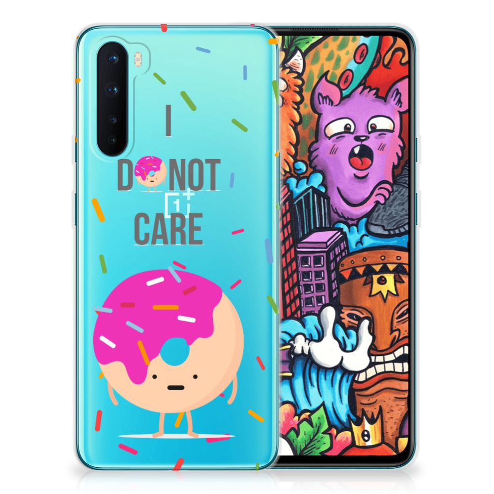 OnePlus Nord Siliconen Case Donut Roze