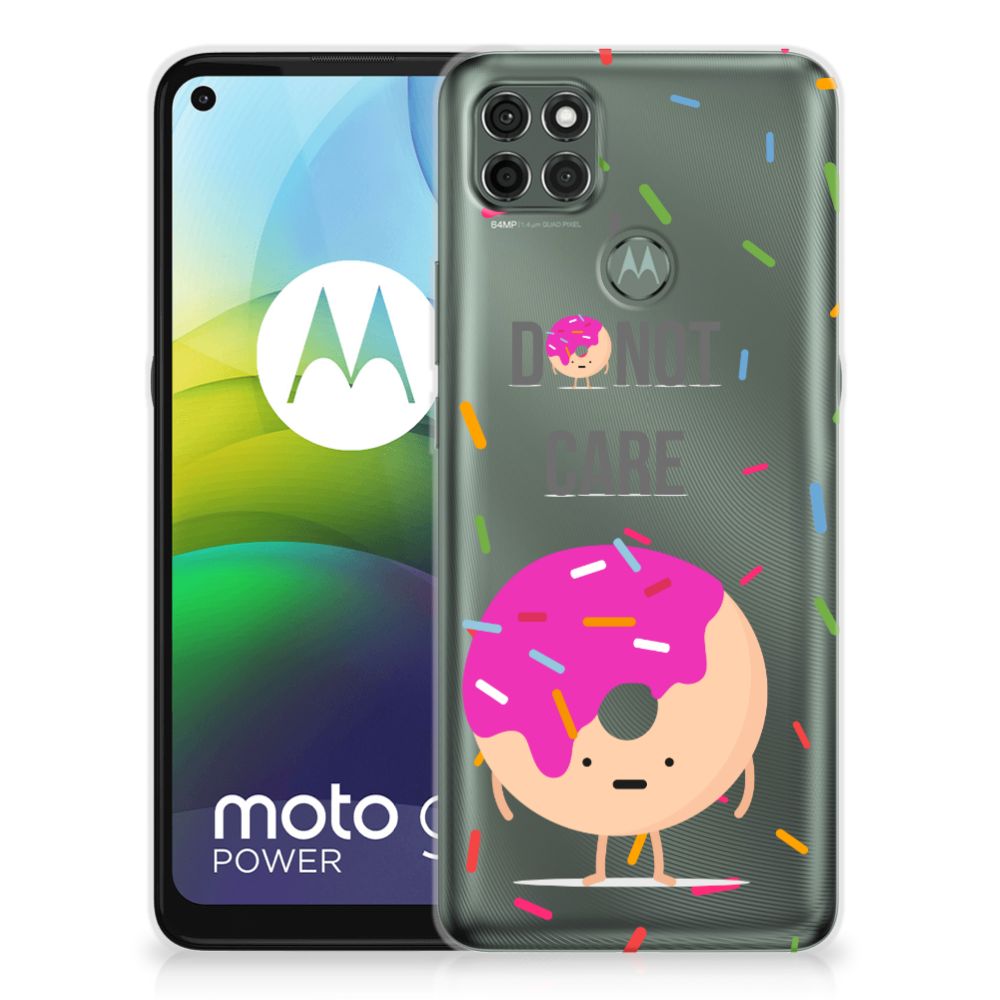 Motorola Moto G9 Power Siliconen Case Donut Roze