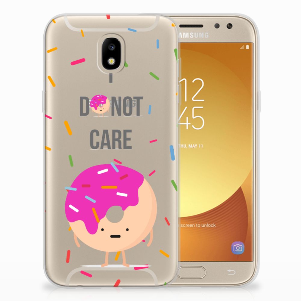 Samsung Galaxy J5 2017 Siliconen Case Donut Roze