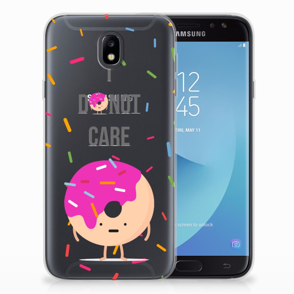Samsung Galaxy J7 2017 | J7 Pro Siliconen Case Donut Roze