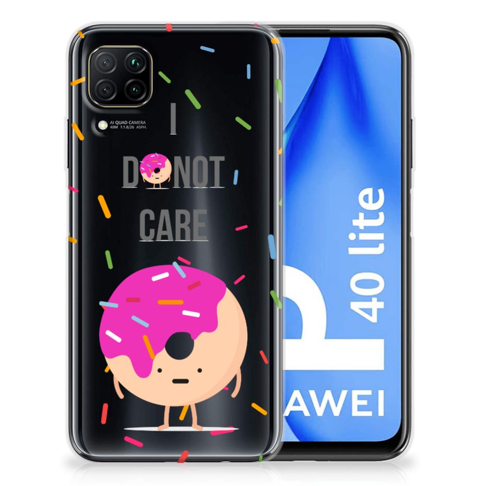 Huawei P40 Lite Siliconen Case Donut Roze