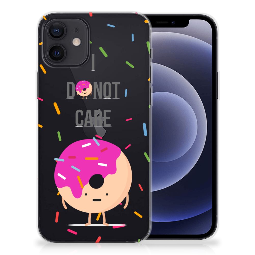 iPhone 12 | 12 Pro (6.1) Siliconen Case Donut Roze