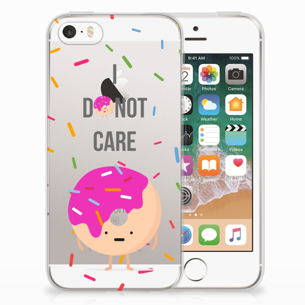 Apple iPhone SE | 5S Siliconen Case Donut Roze