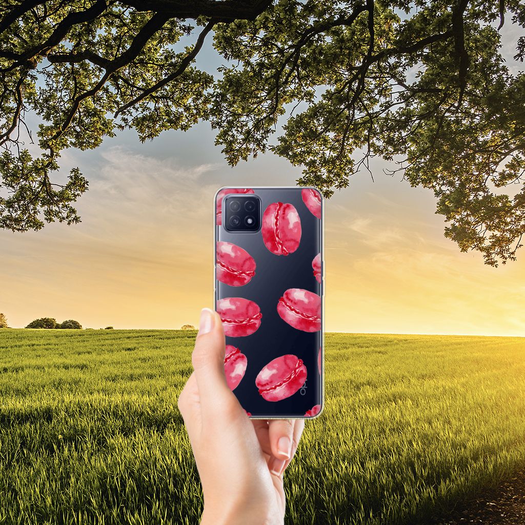 OPPO A53 5G | OPPO A73 5G Siliconen Case Pink Macarons