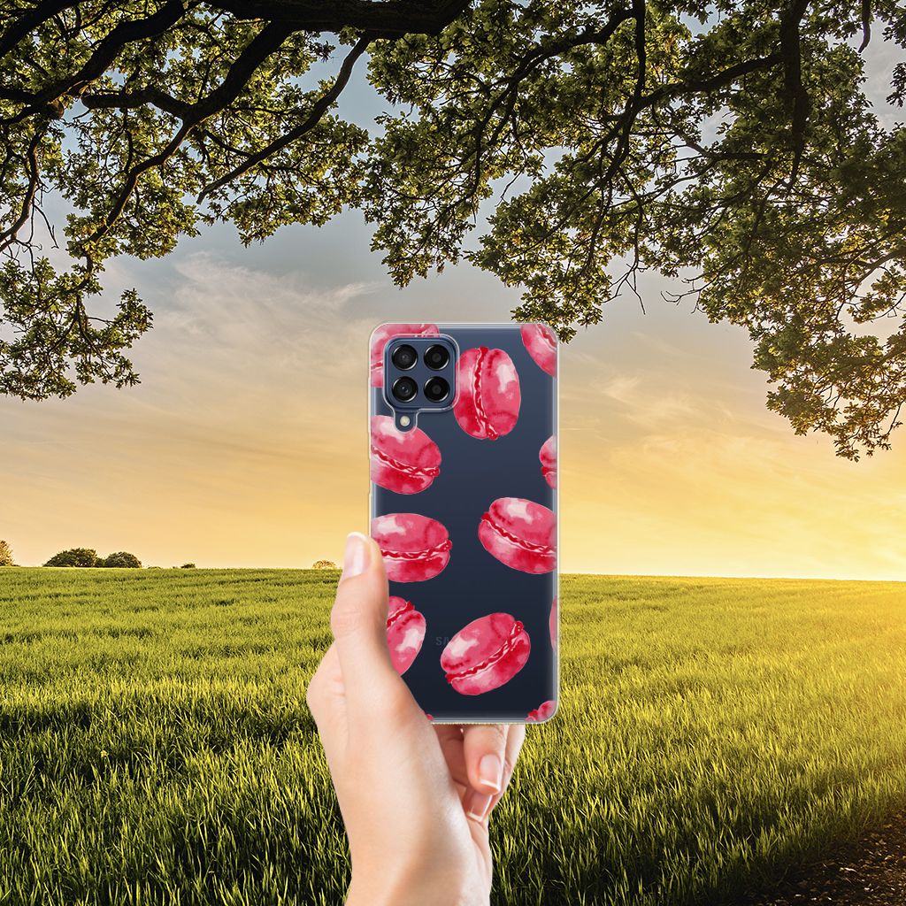 Samsung Galaxy M53 Siliconen Case Pink Macarons