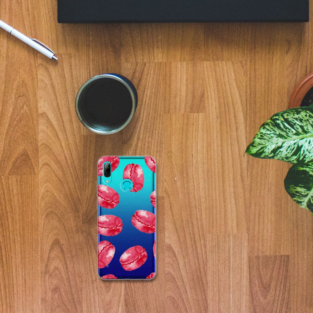 Huawei P Smart 2019 Siliconen Case Pink Macarons