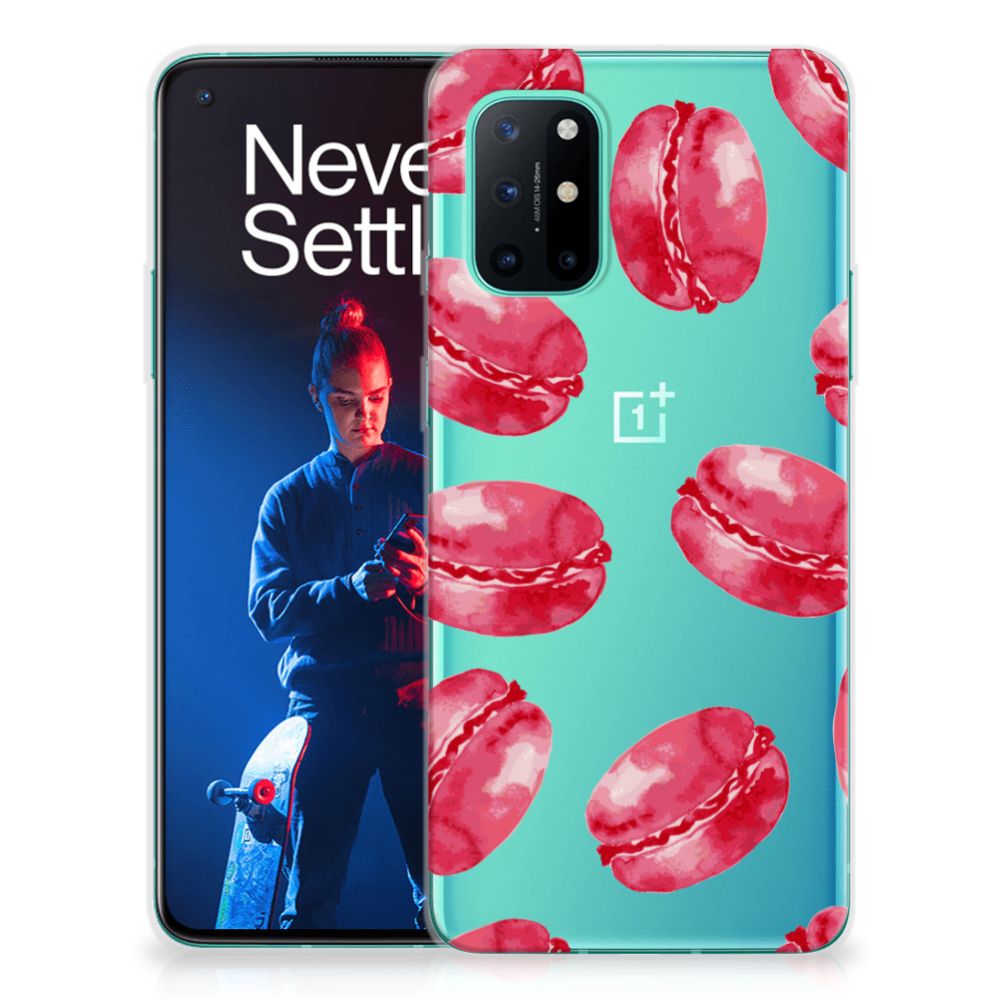 OnePlus 8T Siliconen Case Pink Macarons