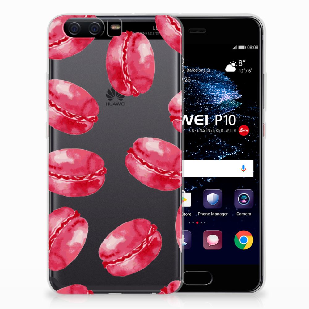 Huawei P10 Siliconen Case Pink Macarons