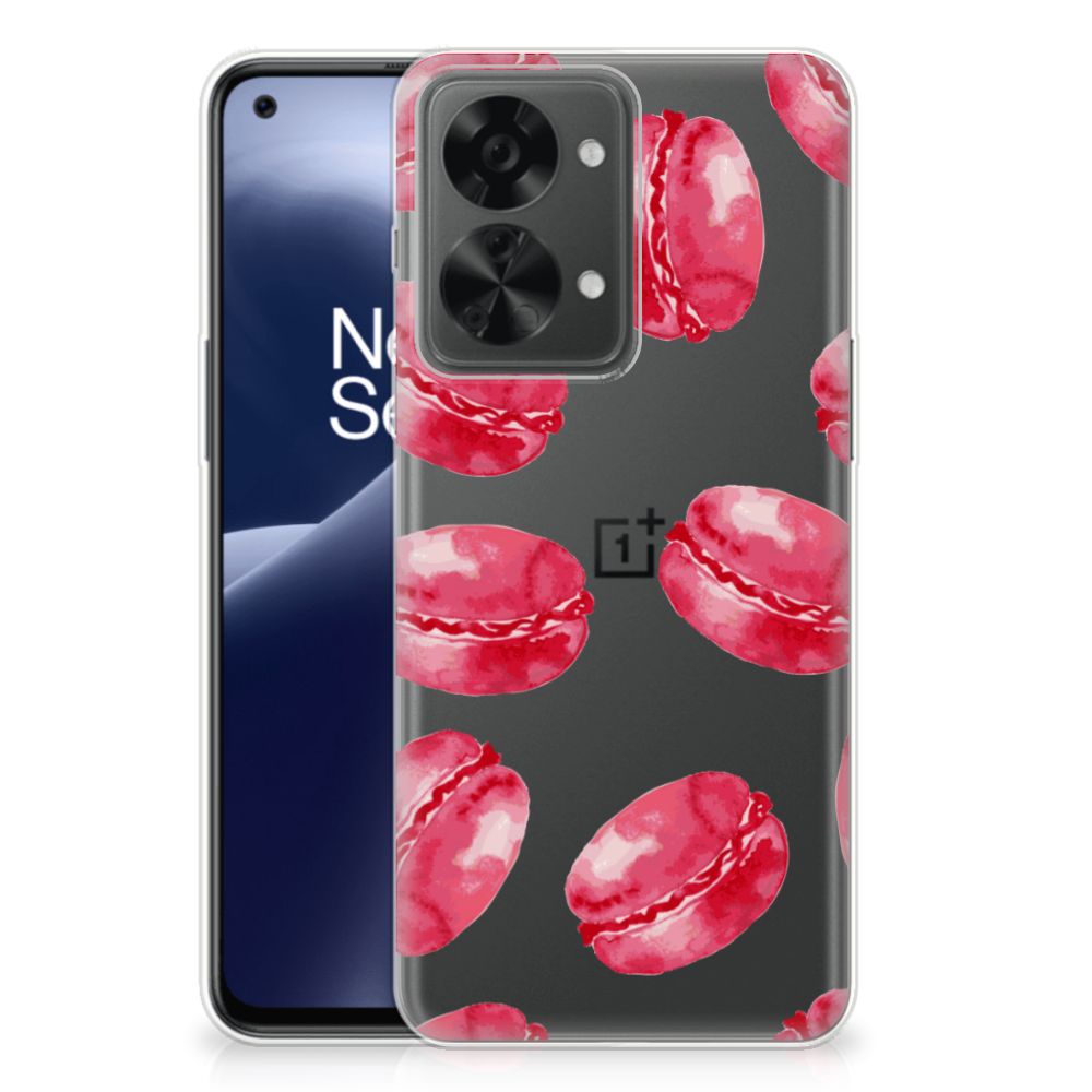 OnePlus Nord 2T Siliconen Case Pink Macarons