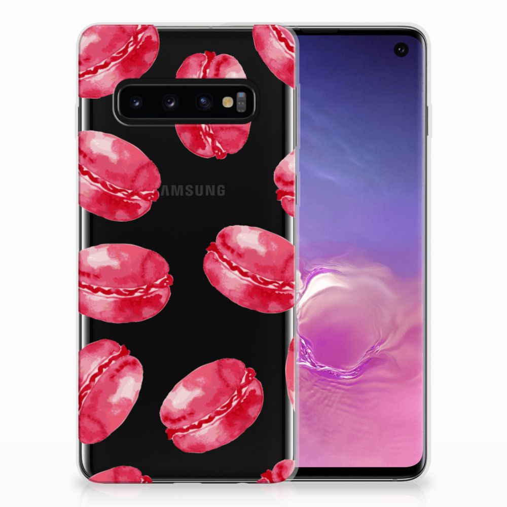 Samsung Galaxy S10 Siliconen Case Pink Macarons