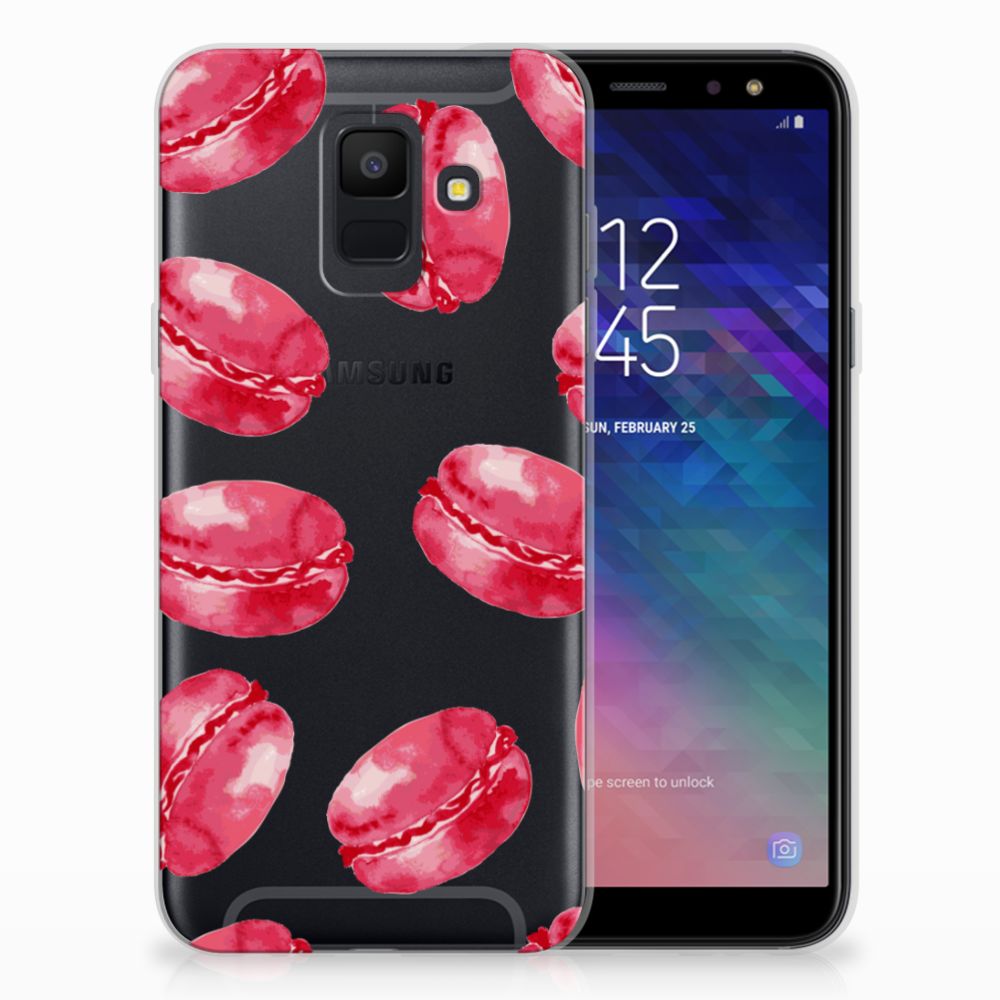 Samsung Galaxy A6 (2018) Siliconen Case Pink Macarons