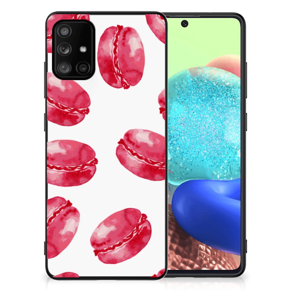 Samsung Galaxy A71 Back Cover Hoesje Pink Macarons