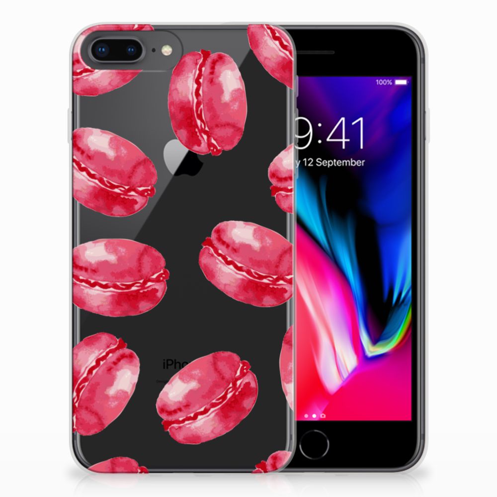 Apple iPhone 7 Plus | 8 Plus TPU Hoesje Design Pink Macarons