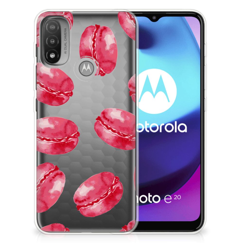 Motorola Moto E20 | E40 Siliconen Case Pink Macarons