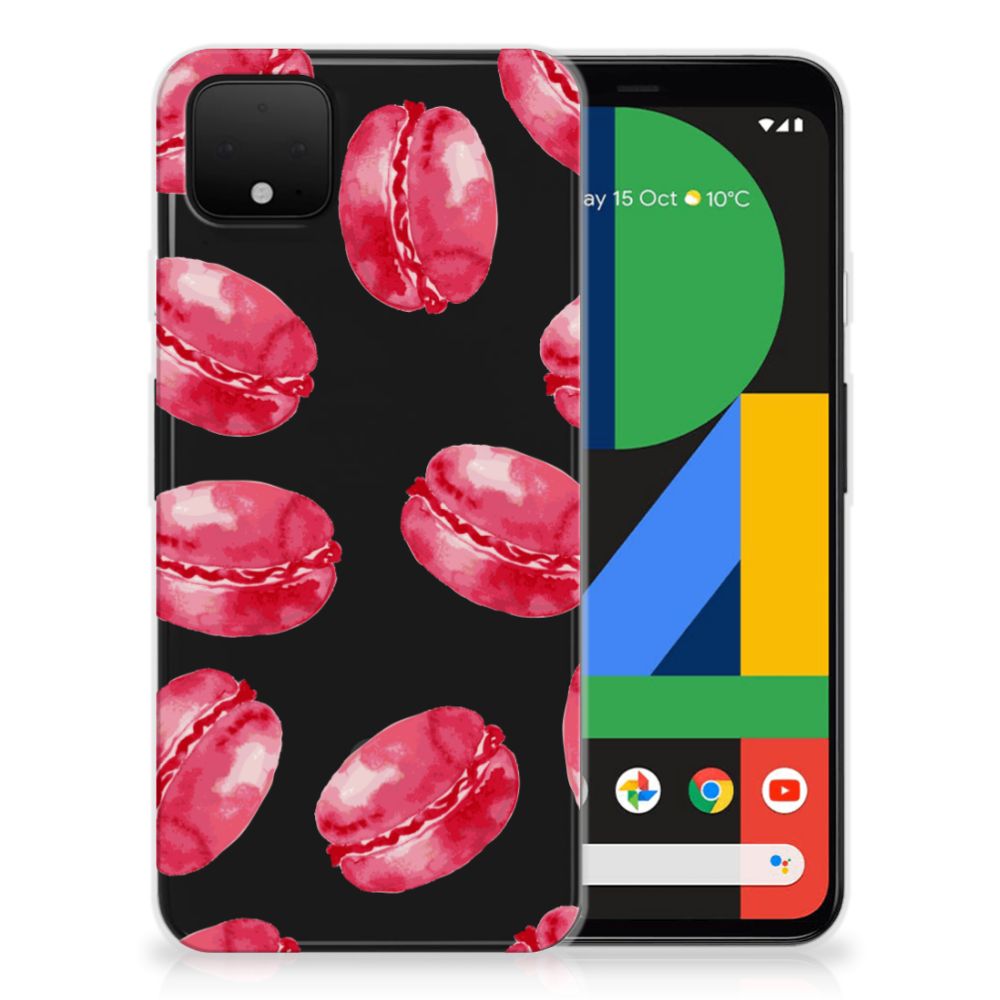 Google Pixel 4 XL Siliconen Case Pink Macarons