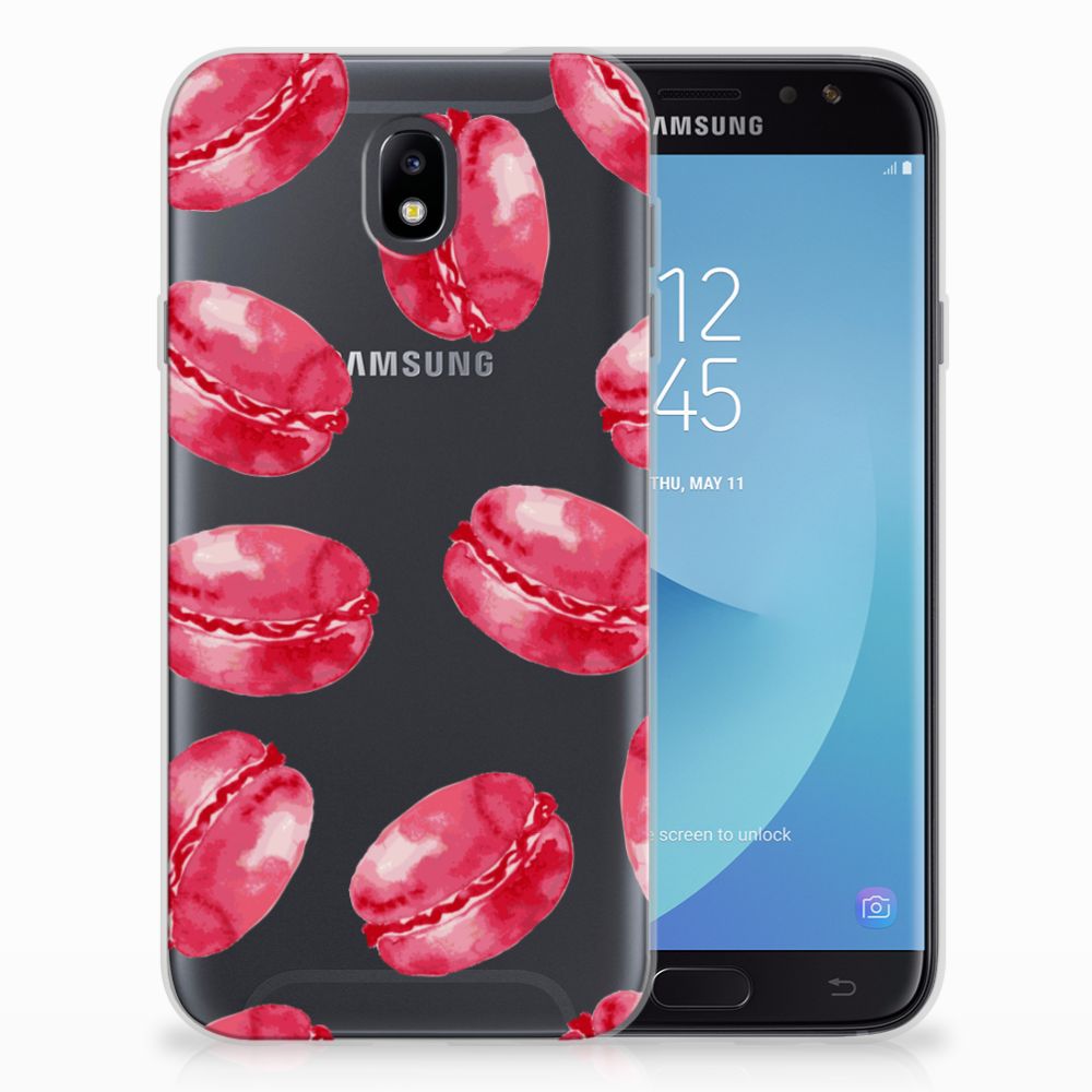 Samsung Galaxy J7 2017 | J7 Pro Siliconen Case Pink Macarons