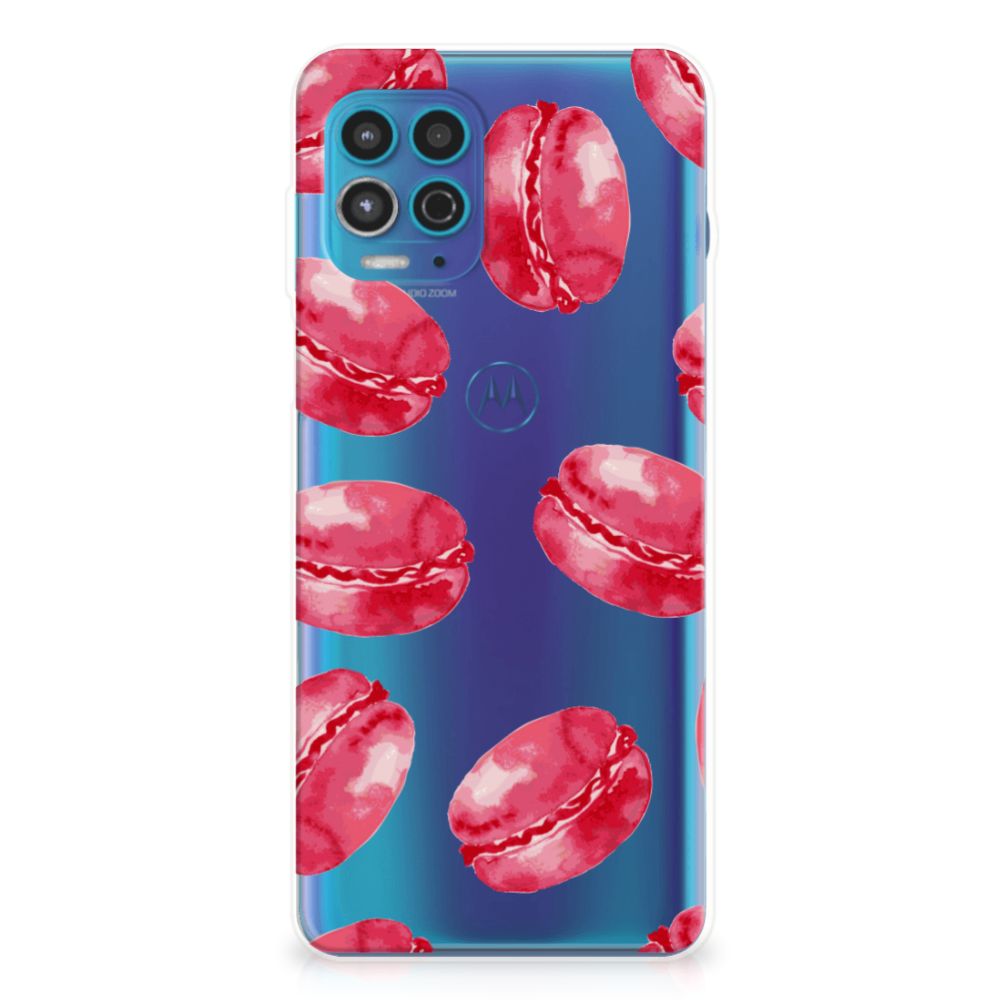 Motorola Moto G100 Siliconen Case Pink Macarons