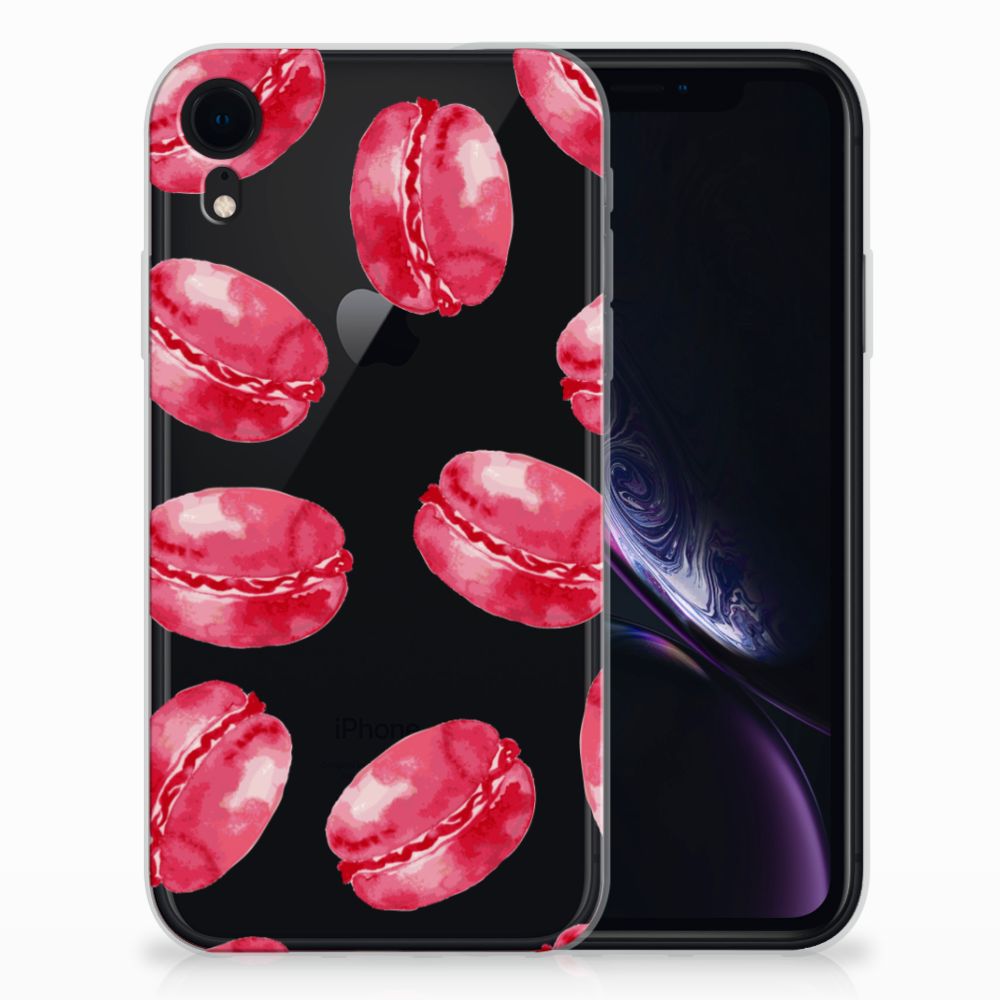 Apple iPhone Xr Siliconen Case Pink Macarons