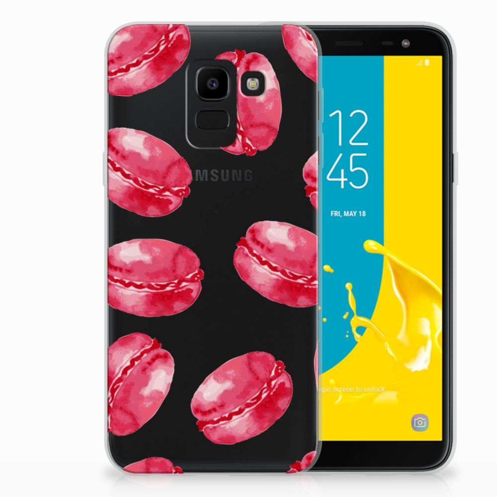 Samsung Galaxy J6 2018 Siliconen Case Pink Macarons