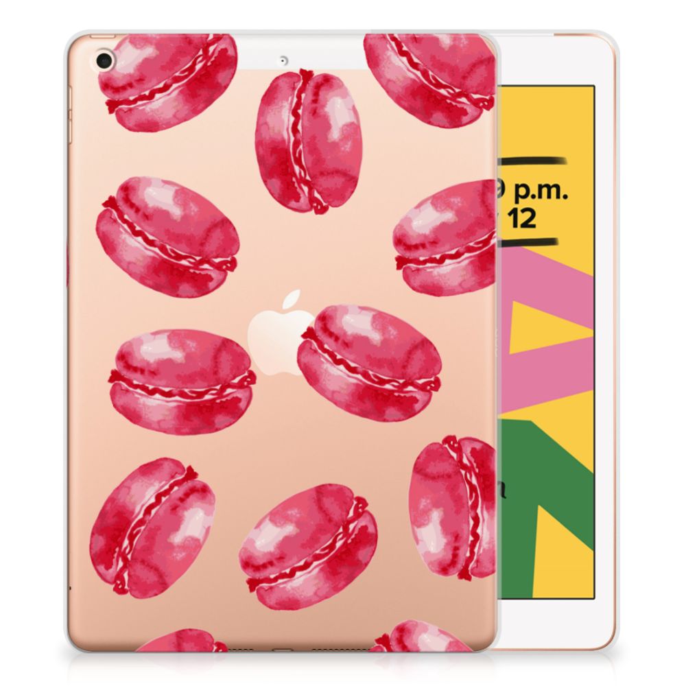 Apple iPad 10.2 (2019) Tablet Cover Pink Macarons