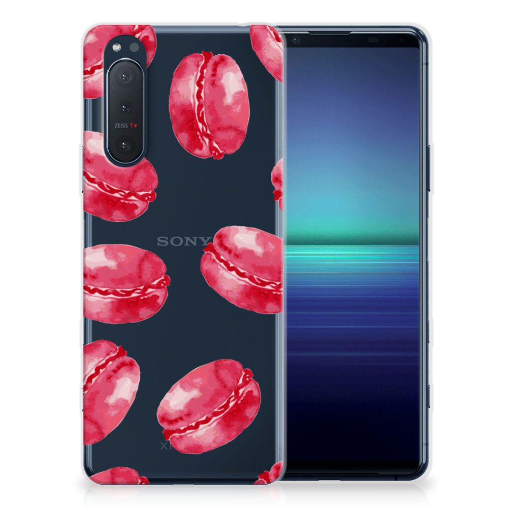 Sony Xperia 5II Siliconen Case Pink Macarons