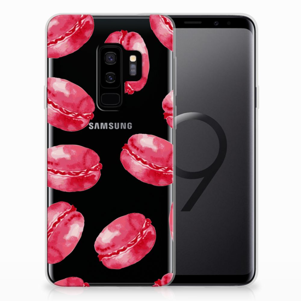 Samsung Galaxy S9 Plus TPU Hoesje Design Pink Macarons