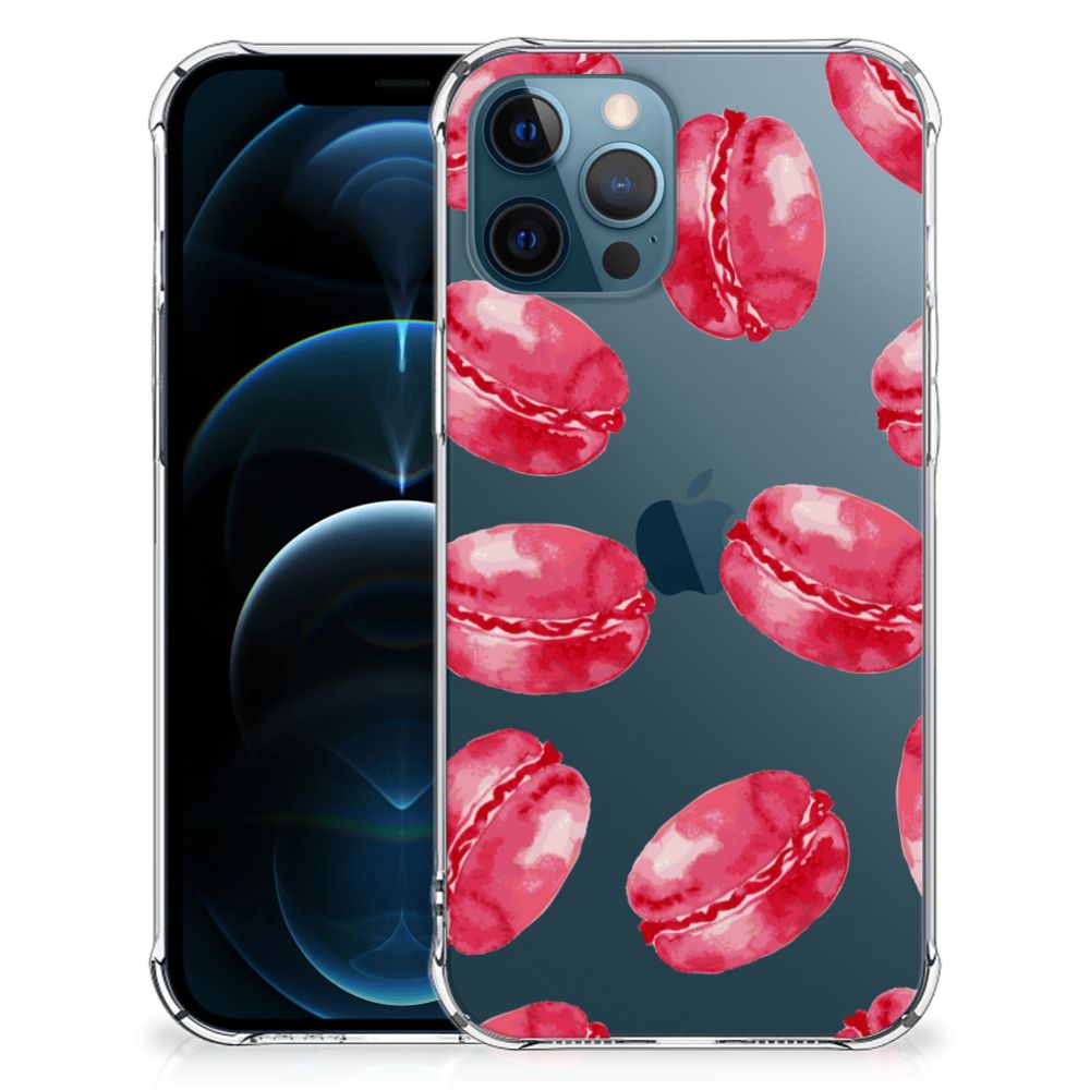 iPhone 12 | 12 Pro Beschermhoes Pink Macarons
