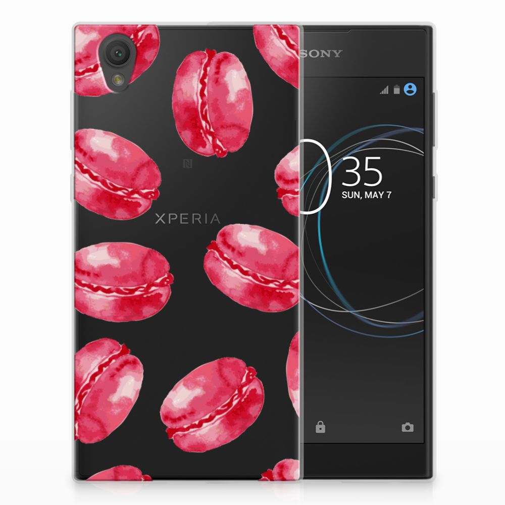 Sony Xperia L1 Siliconen Case Pink Macarons