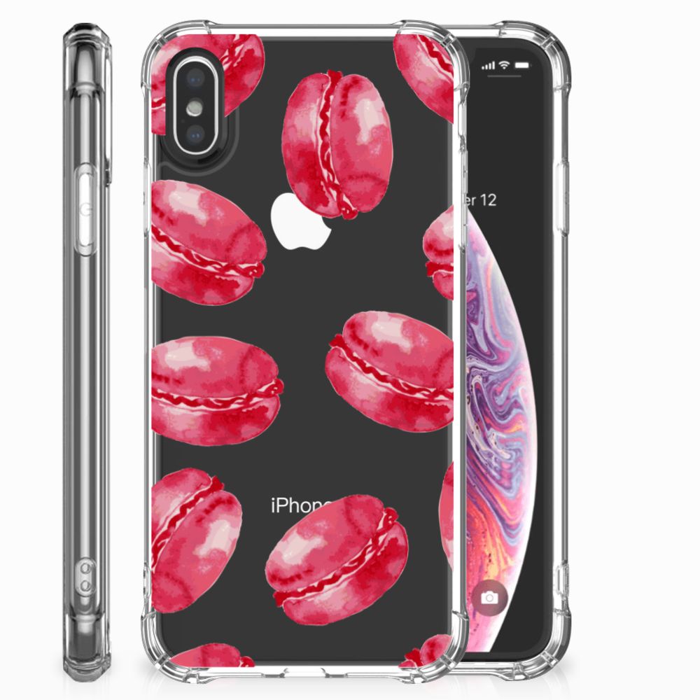 Apple iPhone X | Xs TPU Hoesje Design Pink Macarons