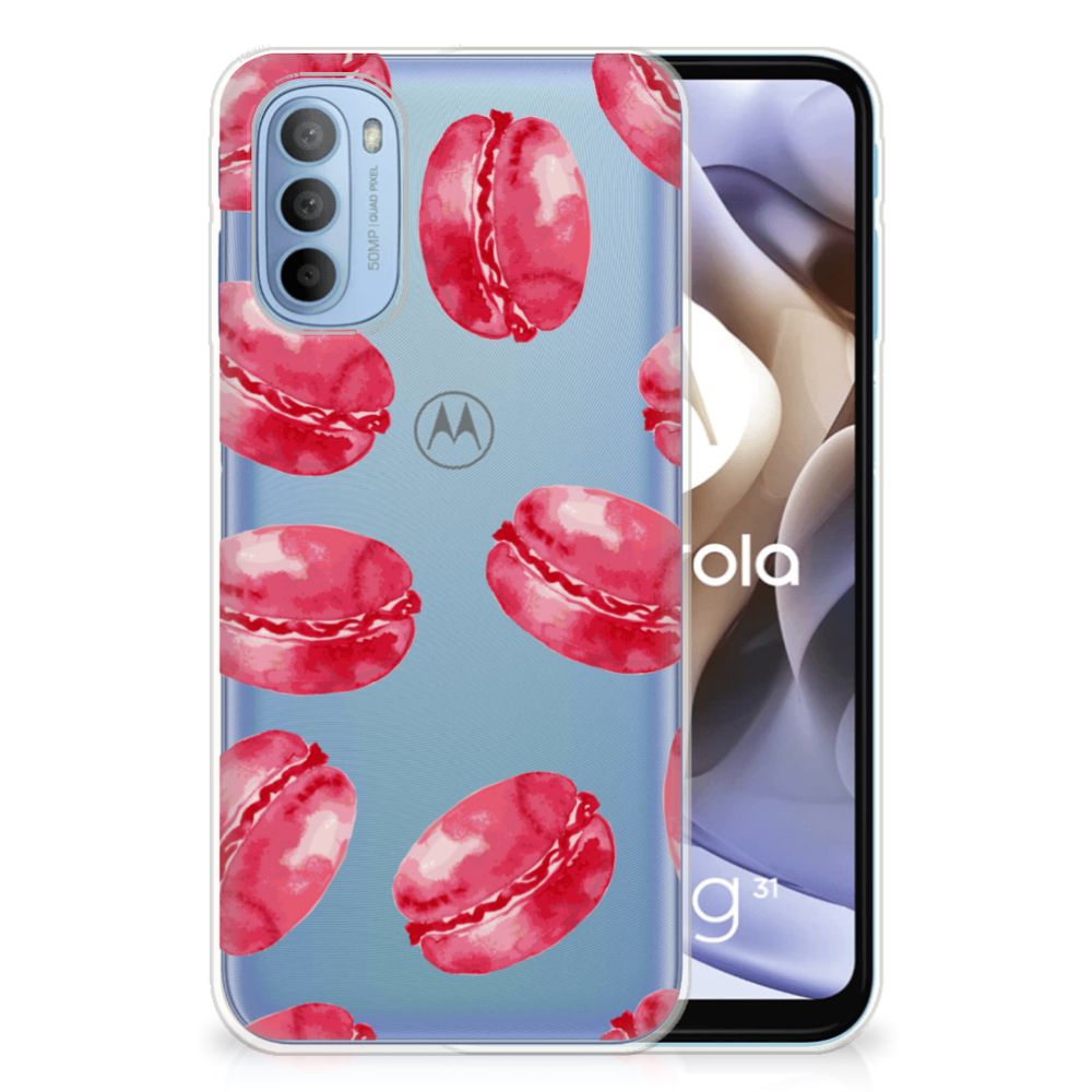 Motorola Moto G31 | G41 Siliconen Case Pink Macarons